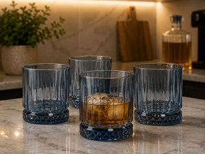 PASABAHCE Elysia Whiskygläser Blau 4er