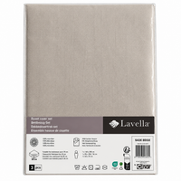 LAVELLA SADE BEIGE BETTBEZUG SET 140x200 CM 3-tlg.