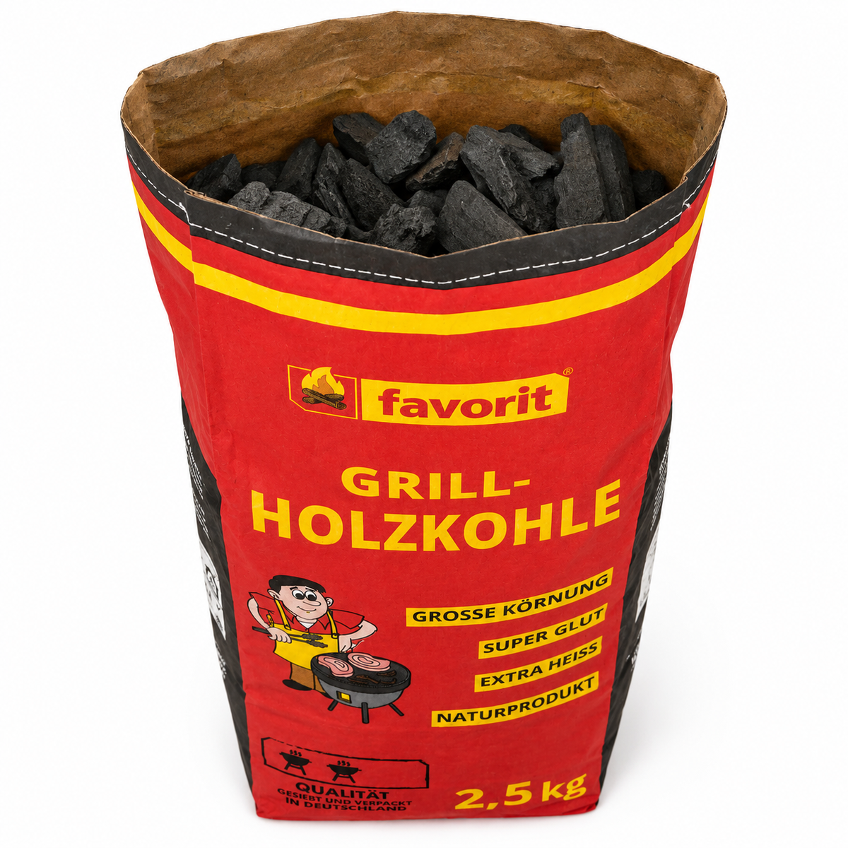 FAVORIT GRILLHOLZKOHLE 2,5kg