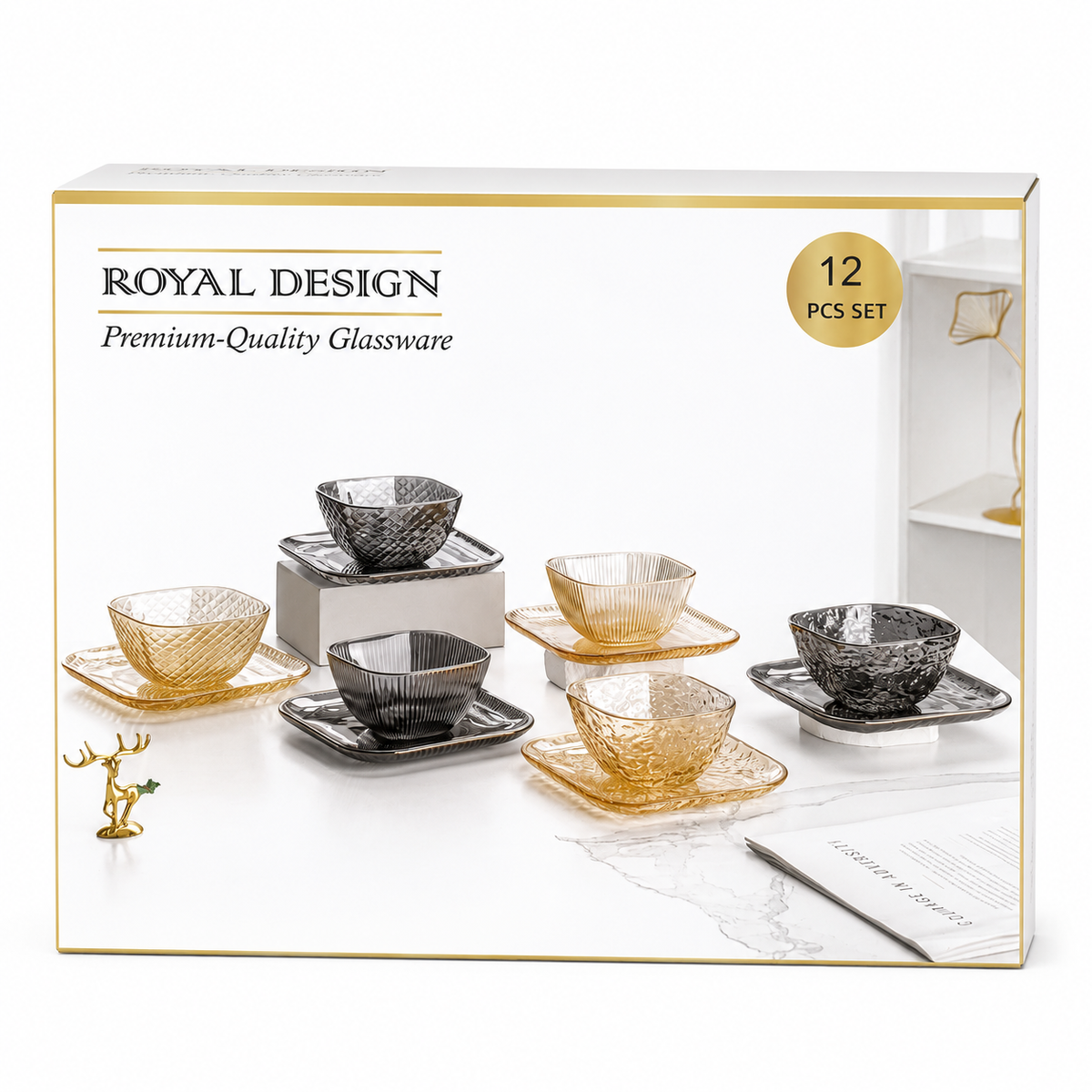 ROYAL DESIGN Snackschalen Set 12-tlg.