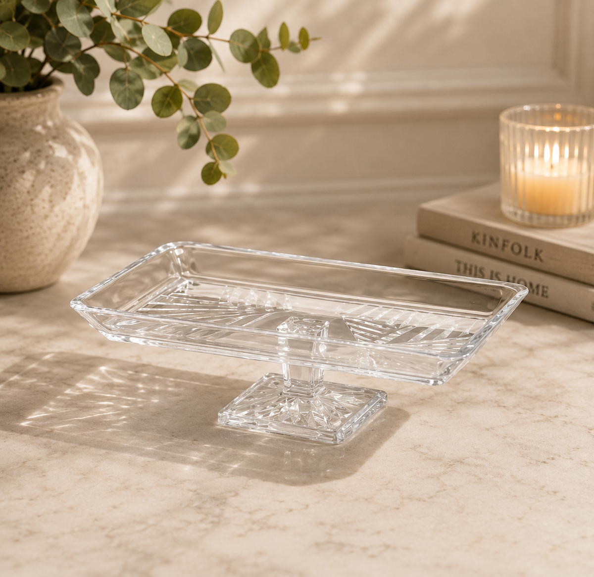 PASABAHCE Crystallin Madlen Service Platte
