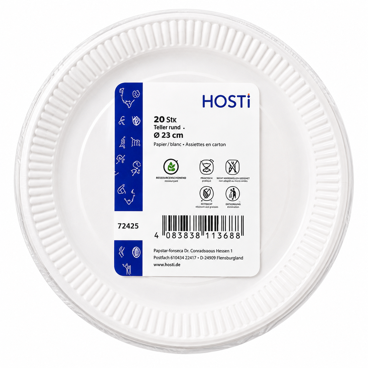HOSTI PAPPTELLER RUND