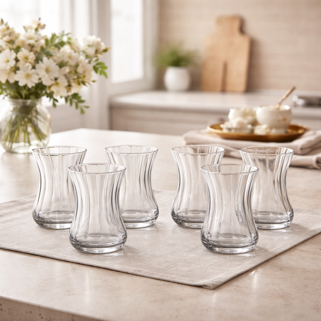 PASABAHCE Crystal Bride Teegläser 6er