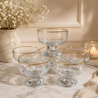 PASABAHCE Golden Touch Eisschale 6er