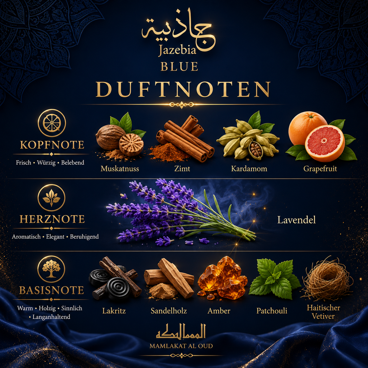 MAMLAKAT AL OUD Jazebia Blue 100 ml