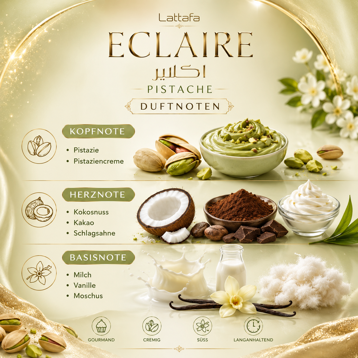 LATTAFA Eclair Pistazie 100ml