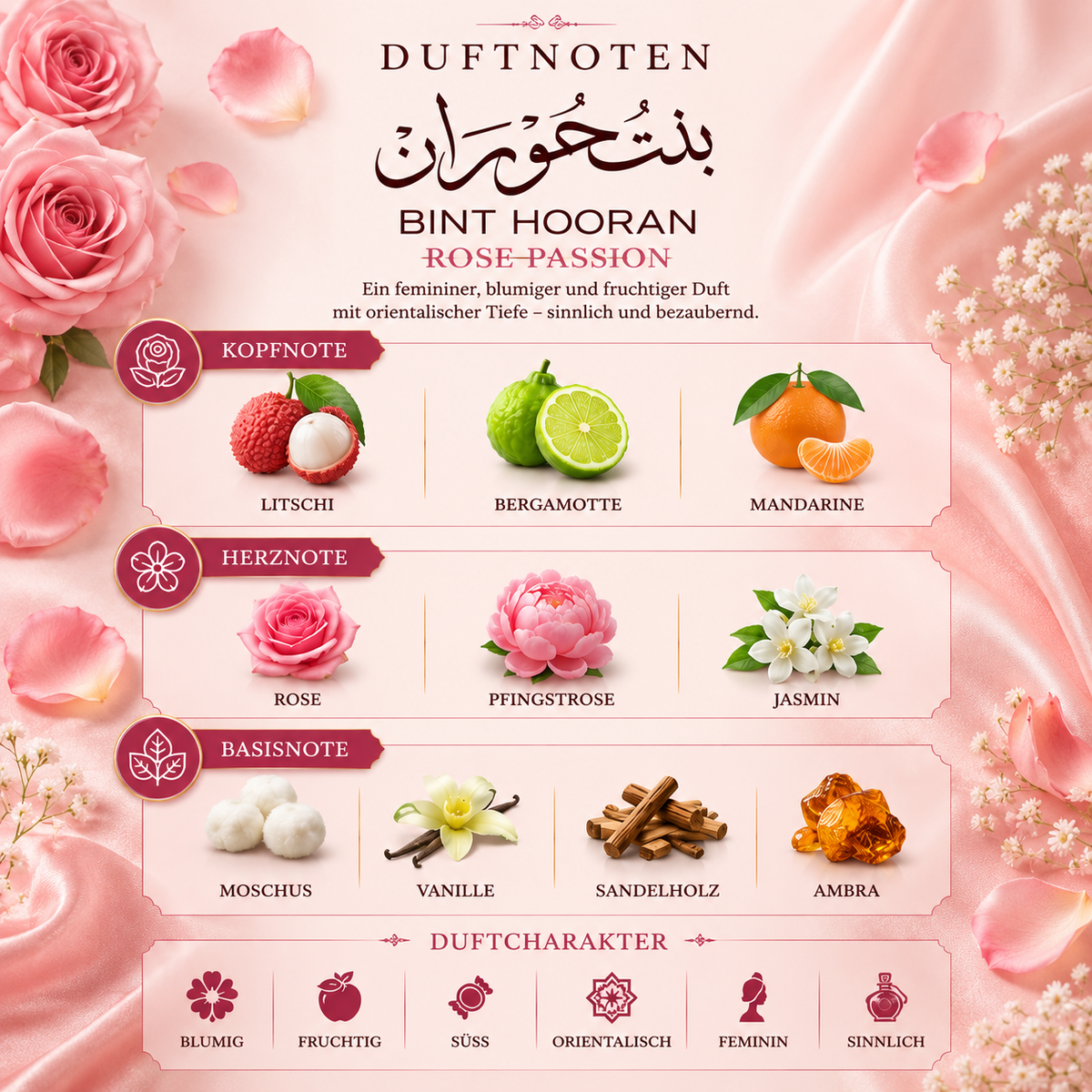 BINT HOORAN Rose Passion 50ml