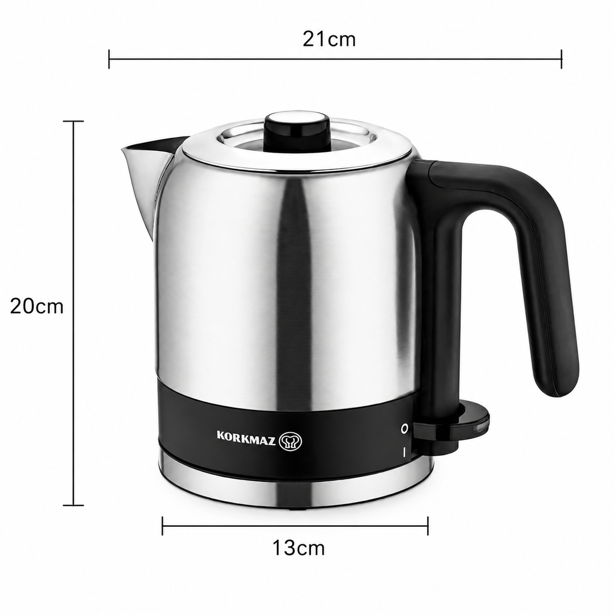 KORKMAZ TRIA Wasderkocher 0,8L 1650W