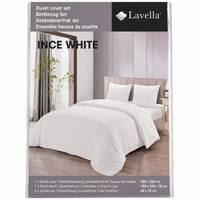 LAVELLA SADE WHITE BETTBEZUG SET 200x220cm 4-tlg.