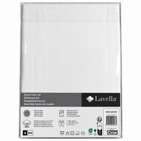 LAVELLA SADE WHITE BETTBEZUG SET 200x220cm 4-tlg.