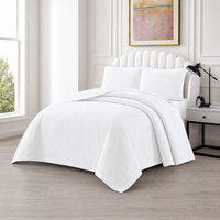 LAVELLA EZGI TAGESDECKE SET 240x250cm weiß 3-tlg.