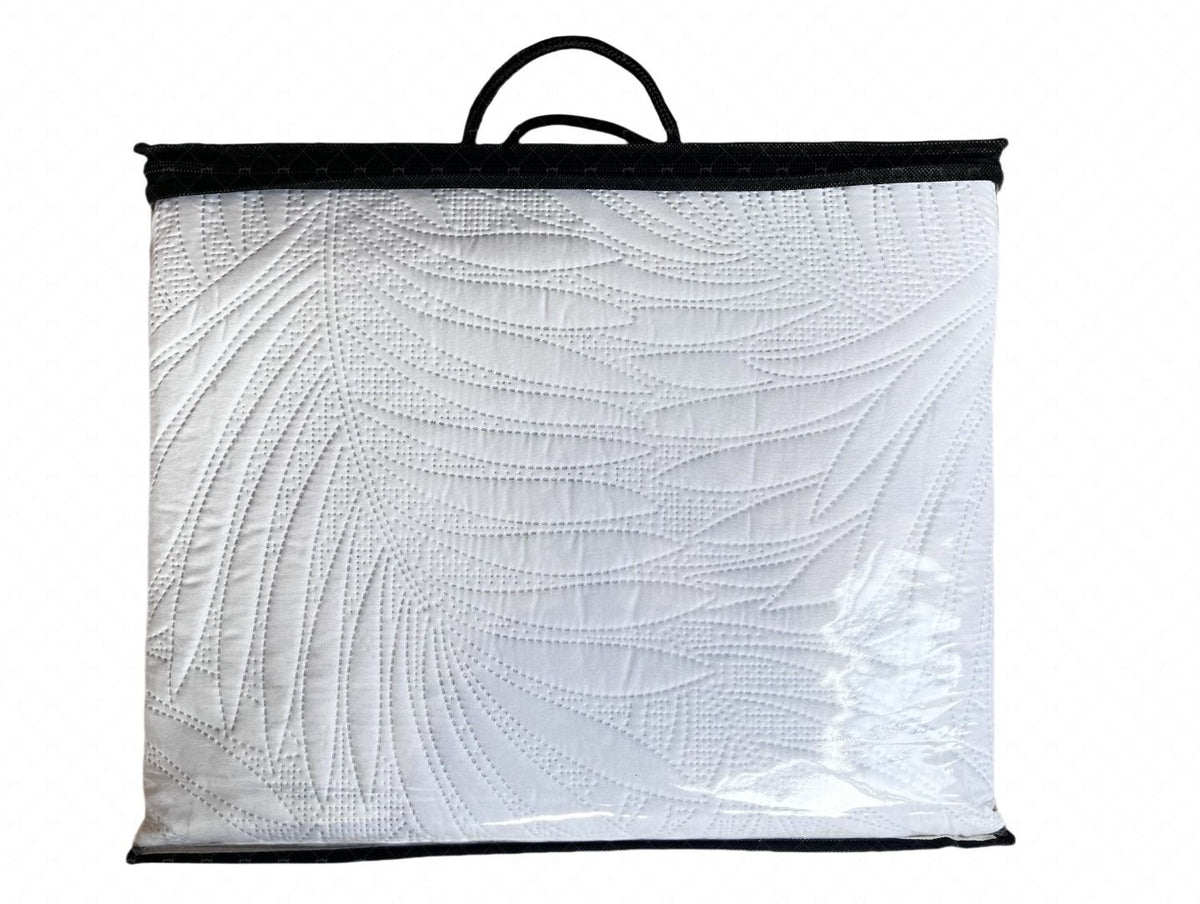 LAVELLA EZGI TAGESDECKE SET 240x250cm weiß 3-tlg.