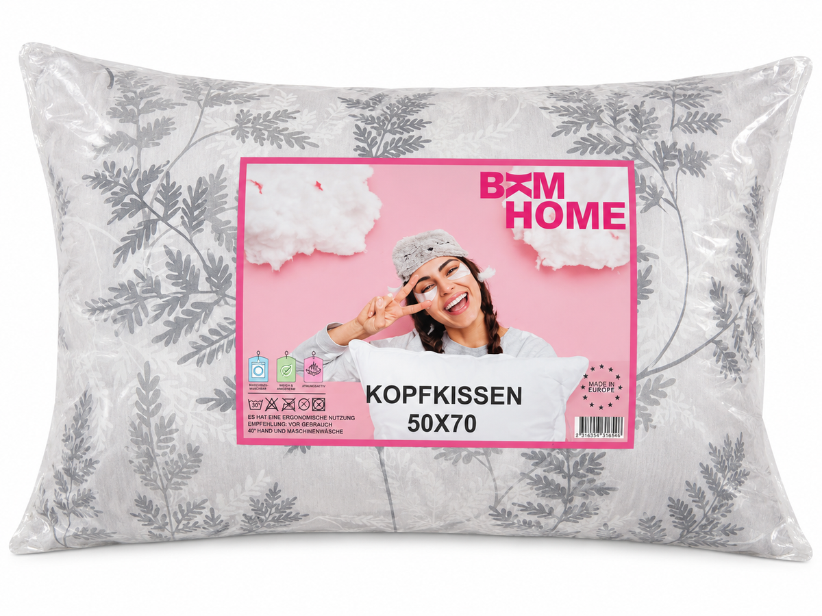 BKM HOME Kopfkissen 2er 50x70cm