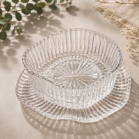 GLASSWARE Snackschalen mit Untersetzer 12-tlg.