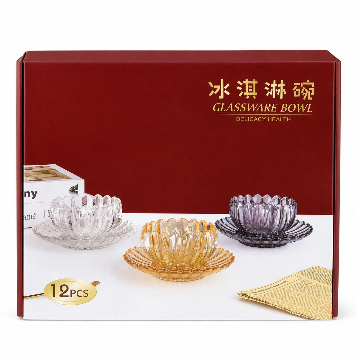 GLASSWARE Snackschalen Set 12-Tlg.