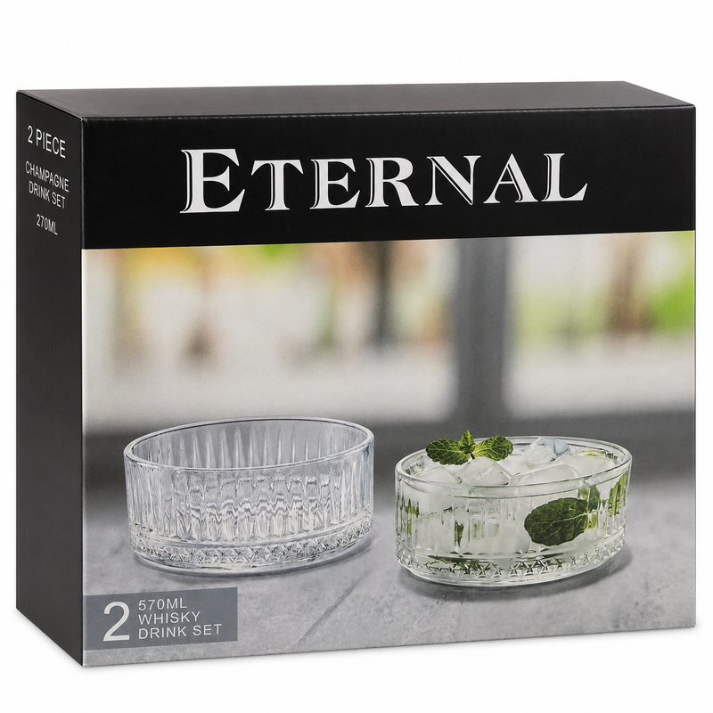 ETERNAL Glassnackschalen  2er