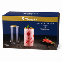 PASABAHCE Golden Touch Iconic Longdrinkgläser 6er
