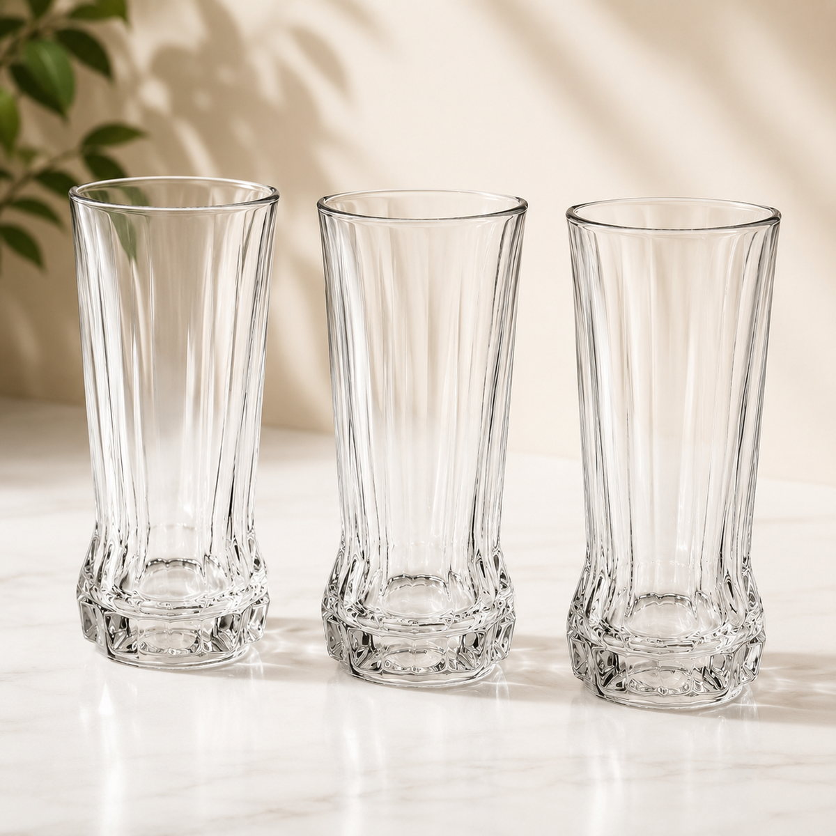 PASABAHCE Gaia Longdrinkgläser 3er