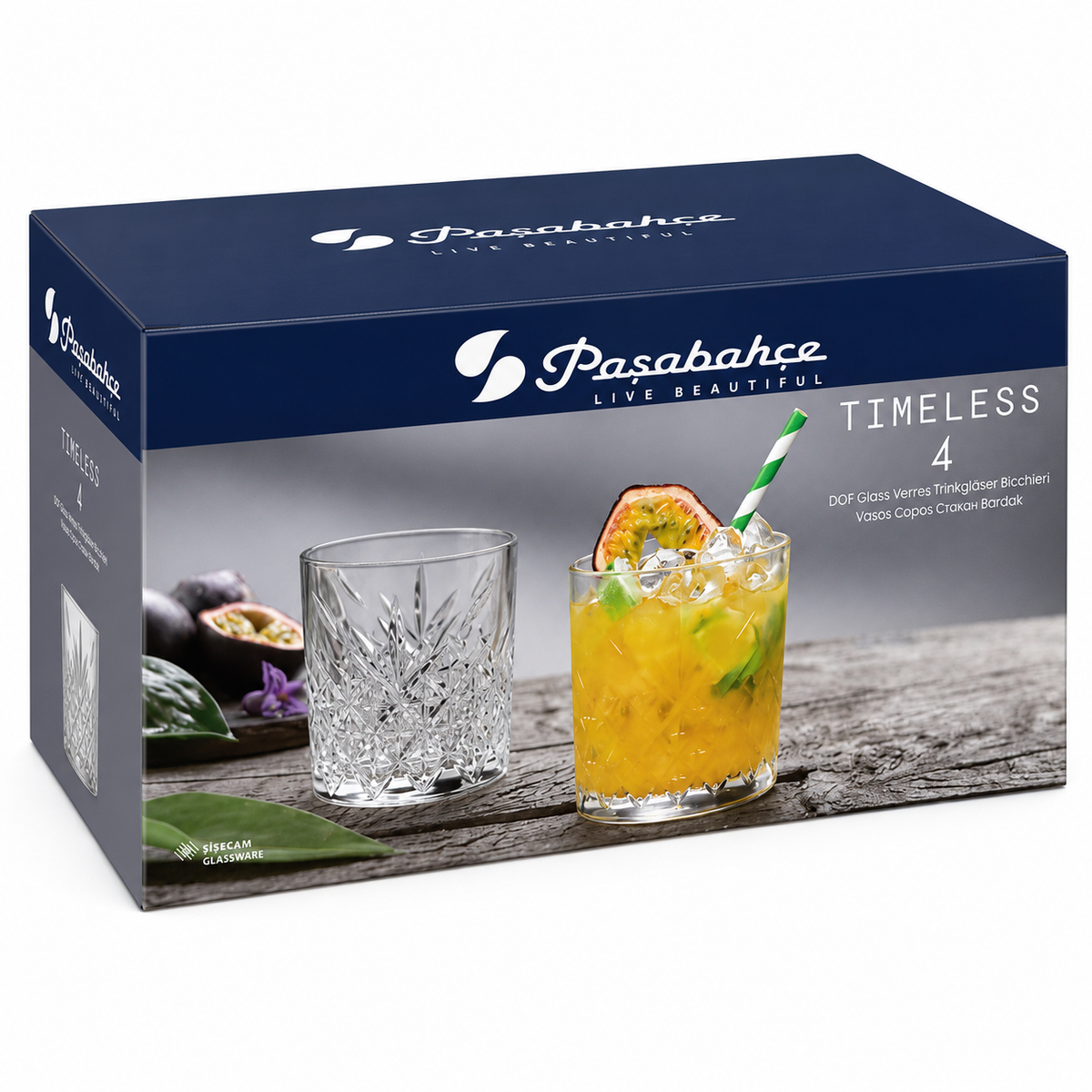 PASABAHCE Timeless Whiskey Gläser 4er