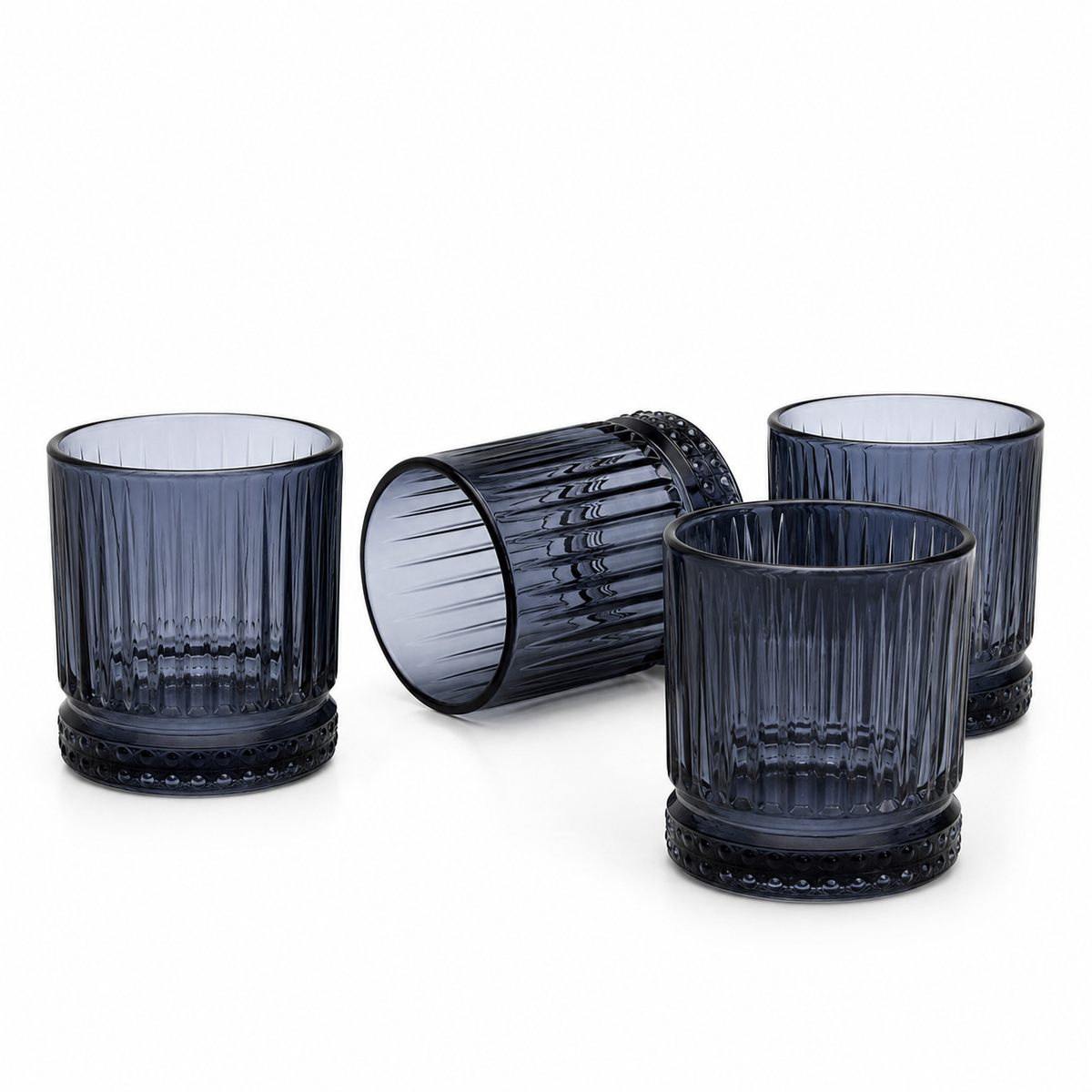 PASABAHCE Elysia Whiskygläser Blau 4er