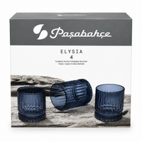 PASABAHCE Elysia Whiskygläser Blau 4er