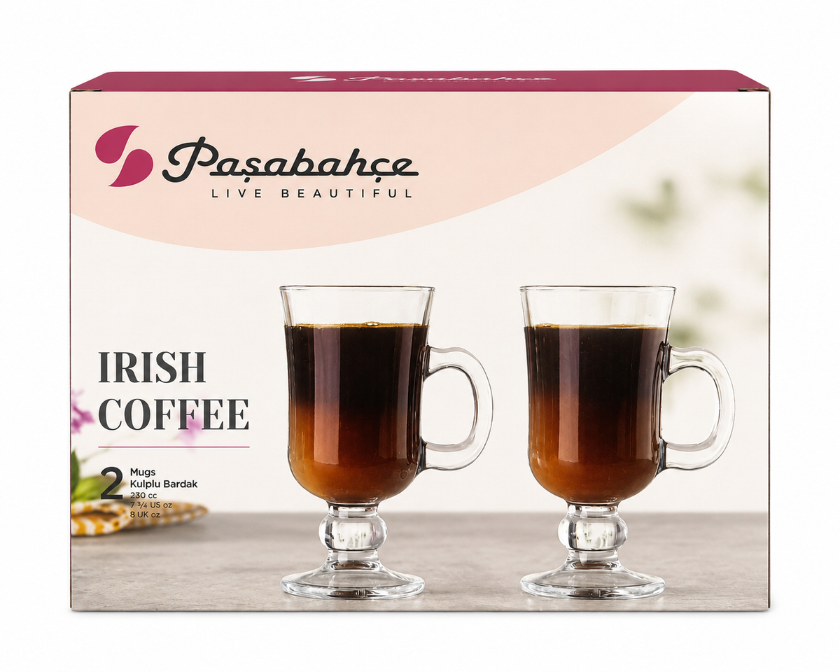 PASABAHCE Irish Coffee Henkelgläser 2er