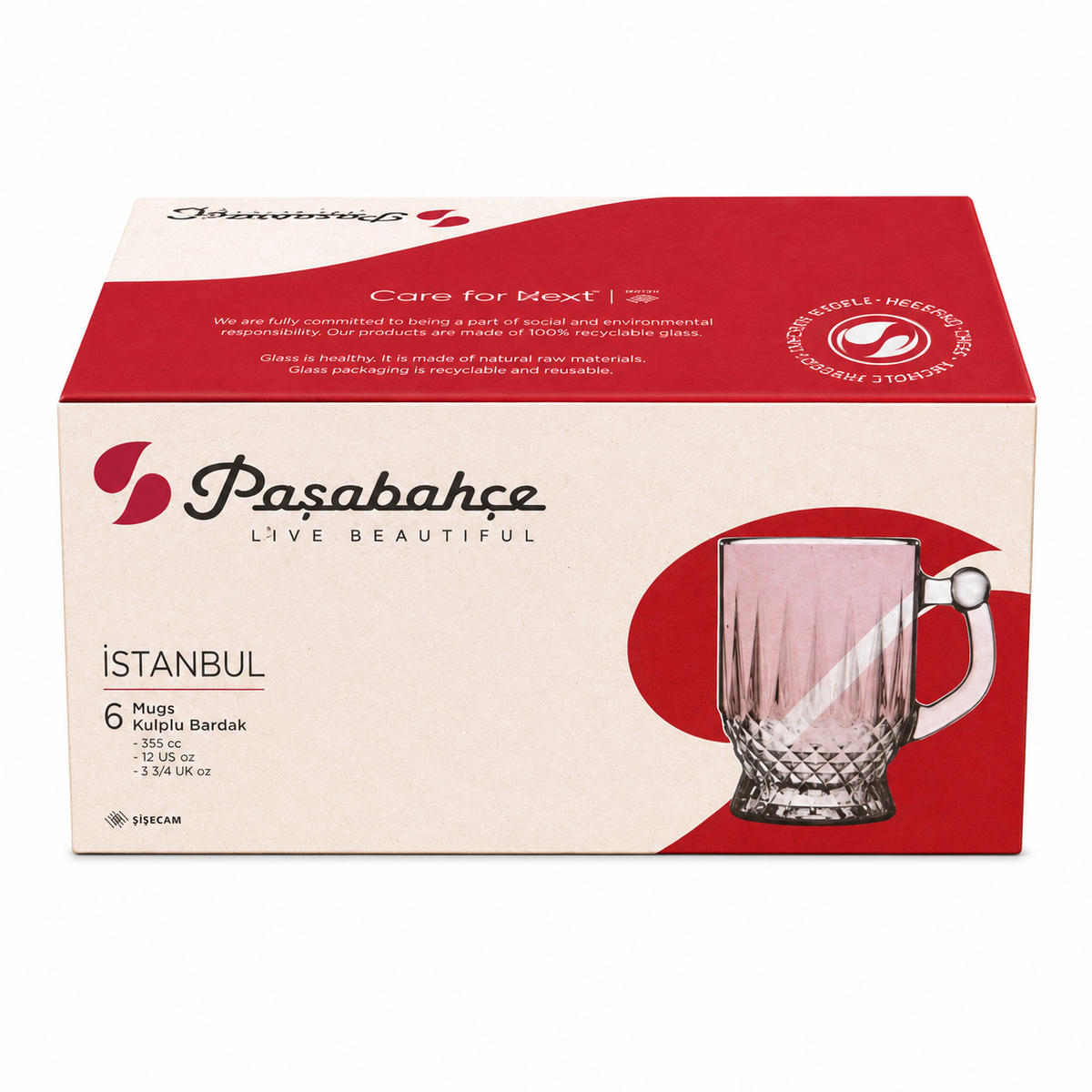 PASABAHCE Istanbul Henkelgläser 6er