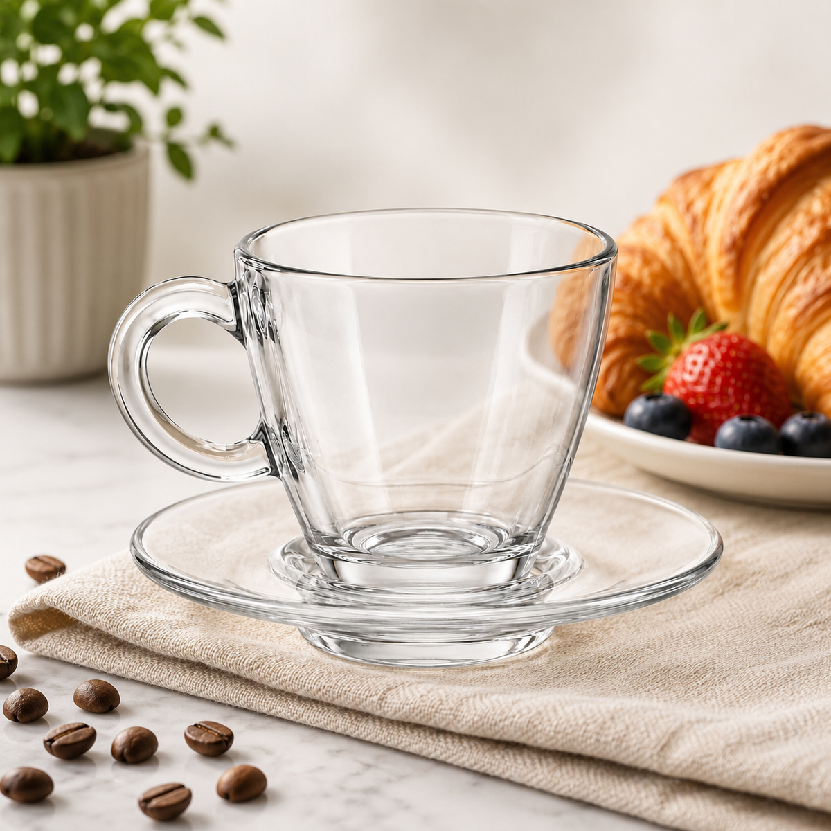 PASABAHCE Aqua Kaffeetassen Set 12 tlg.