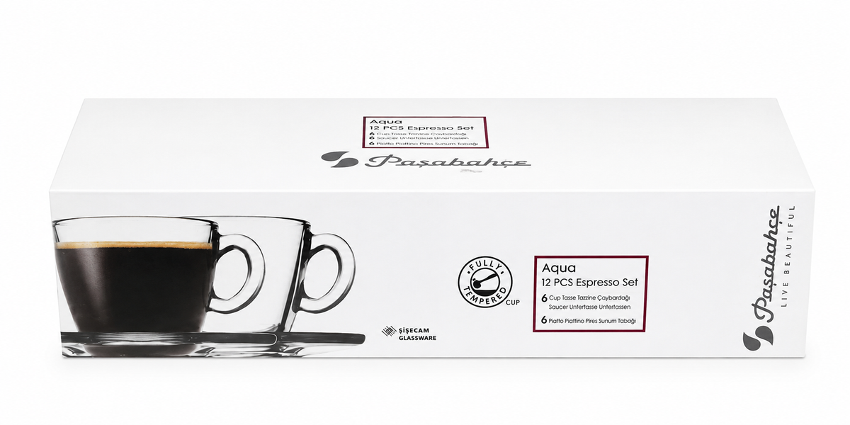 PASABAHCE Aqua Espresso Set 12 Tlg.
