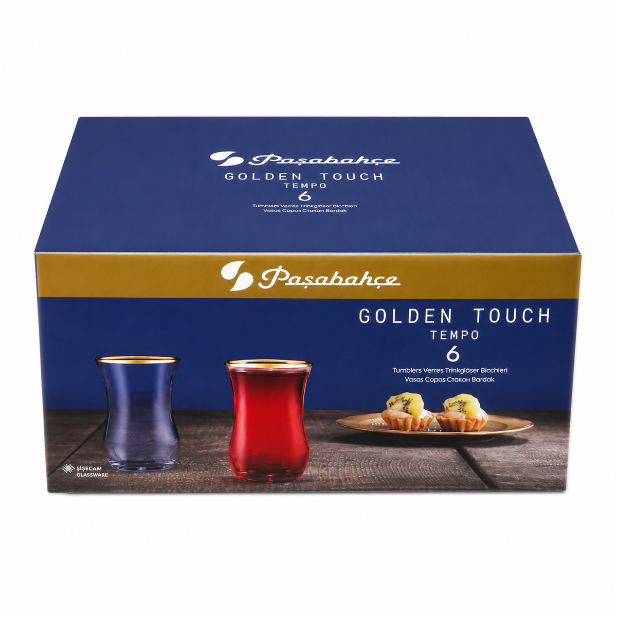 PASABAHCE Golden Touch Tempo Teegläser 6er