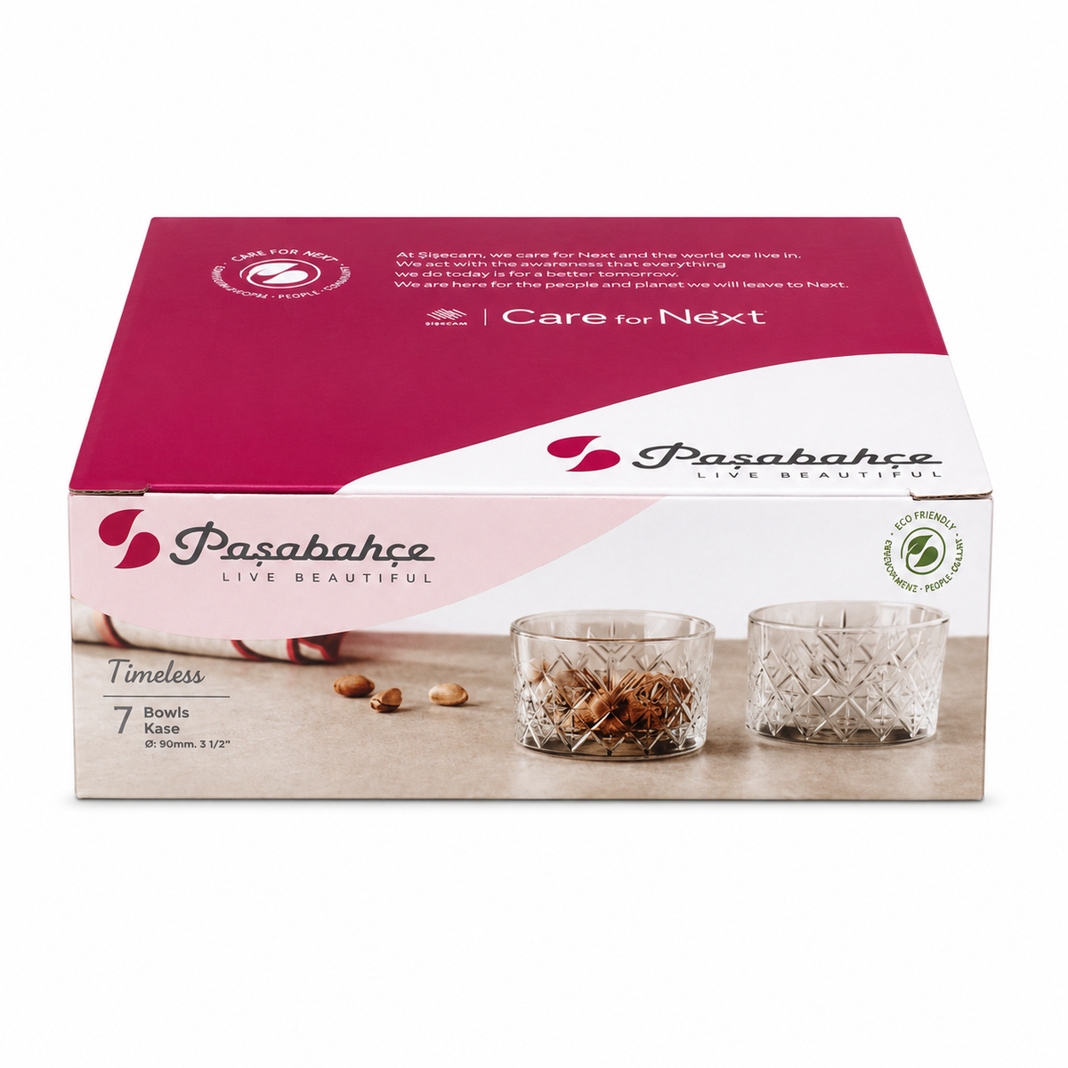 PASABAHCE Timeless Snackschalen Rund 4er