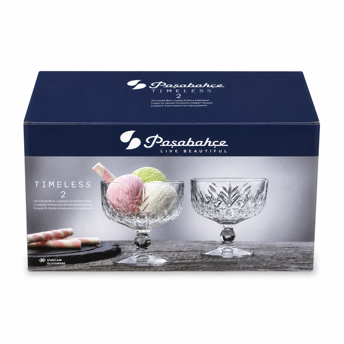 PASABAHCE Timeless Eisschale 2er