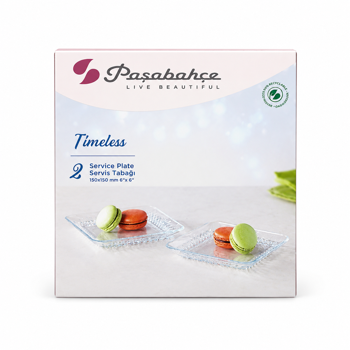 PASABAHCE Timeless Service Teller 2er