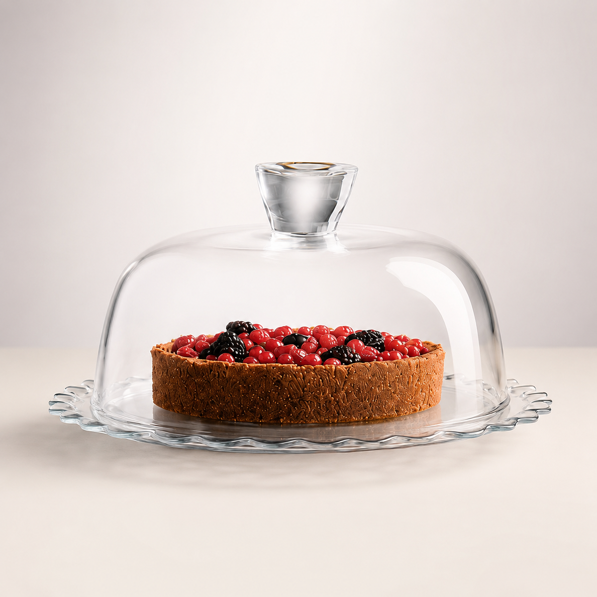 PASABAHCE Petite Patisserie Service Tablett mit Deckel