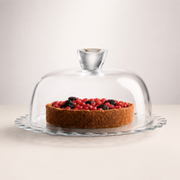 PASABAHCE Petite Patisserie Service Tablett mit Deckel