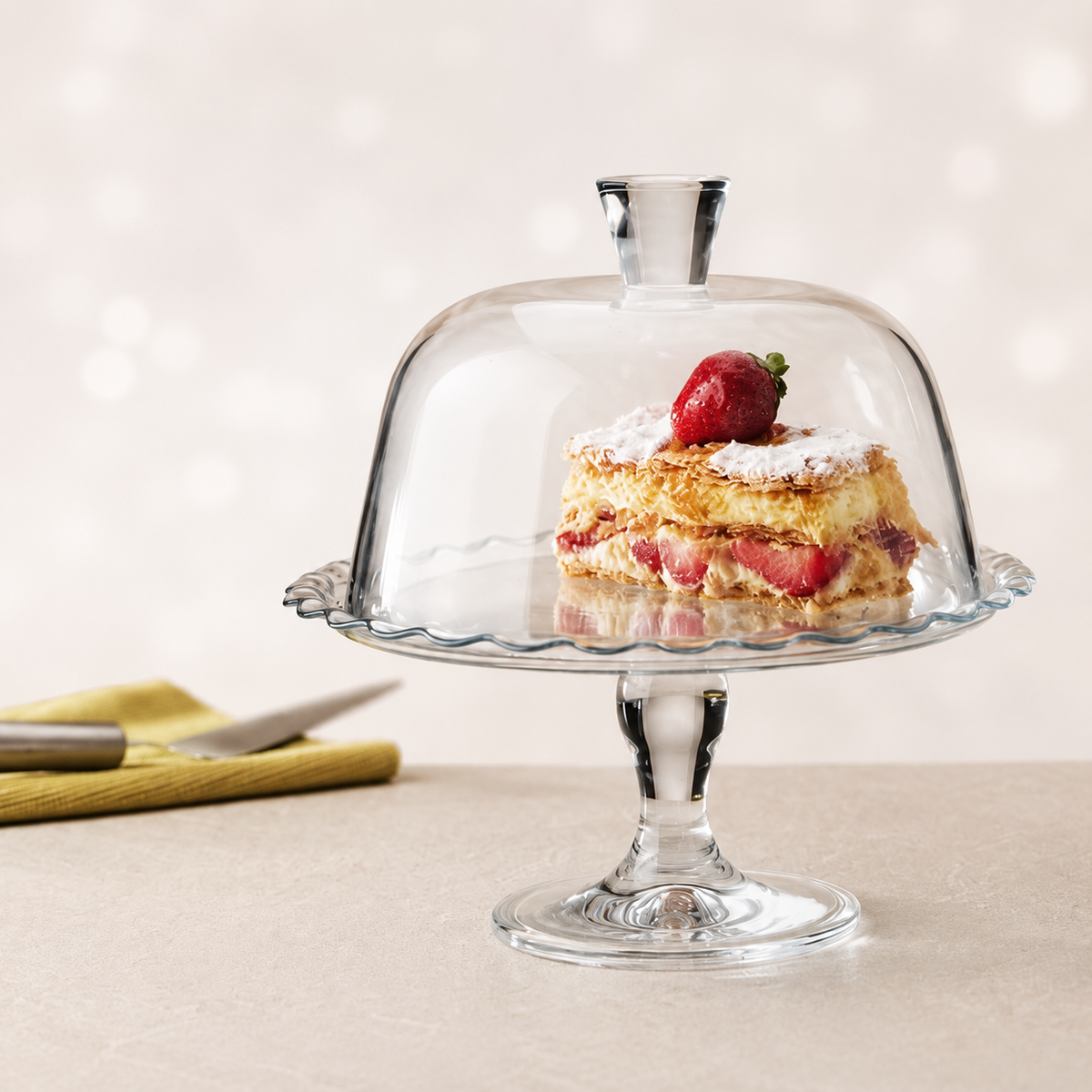 PASABAHCE Petite Patisserie Fußplatte mit Deckel