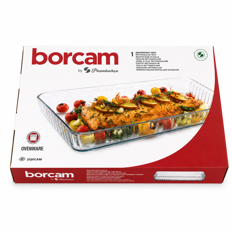 PASABAHCE Borcam Rechteckige Schale