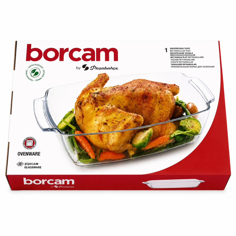 PASABAHCE Borcam Rechteckige Schale