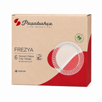 PASABAHCE Frezya Dessert Teller 6er
