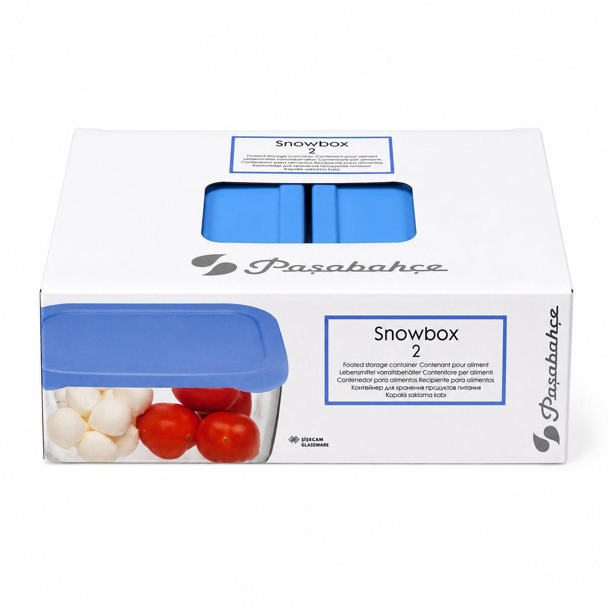 PASABAHCE Snowbox Aufbewahrungsschalen 2er