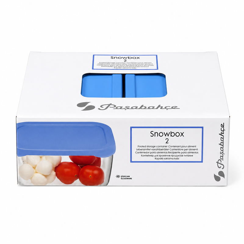 PASABAHCE Snowbox Aufbewahrungsschalen 2er