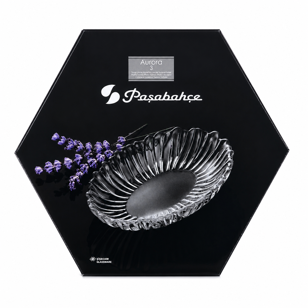 PASABAHCE Aurora Serviceteller oval 3er