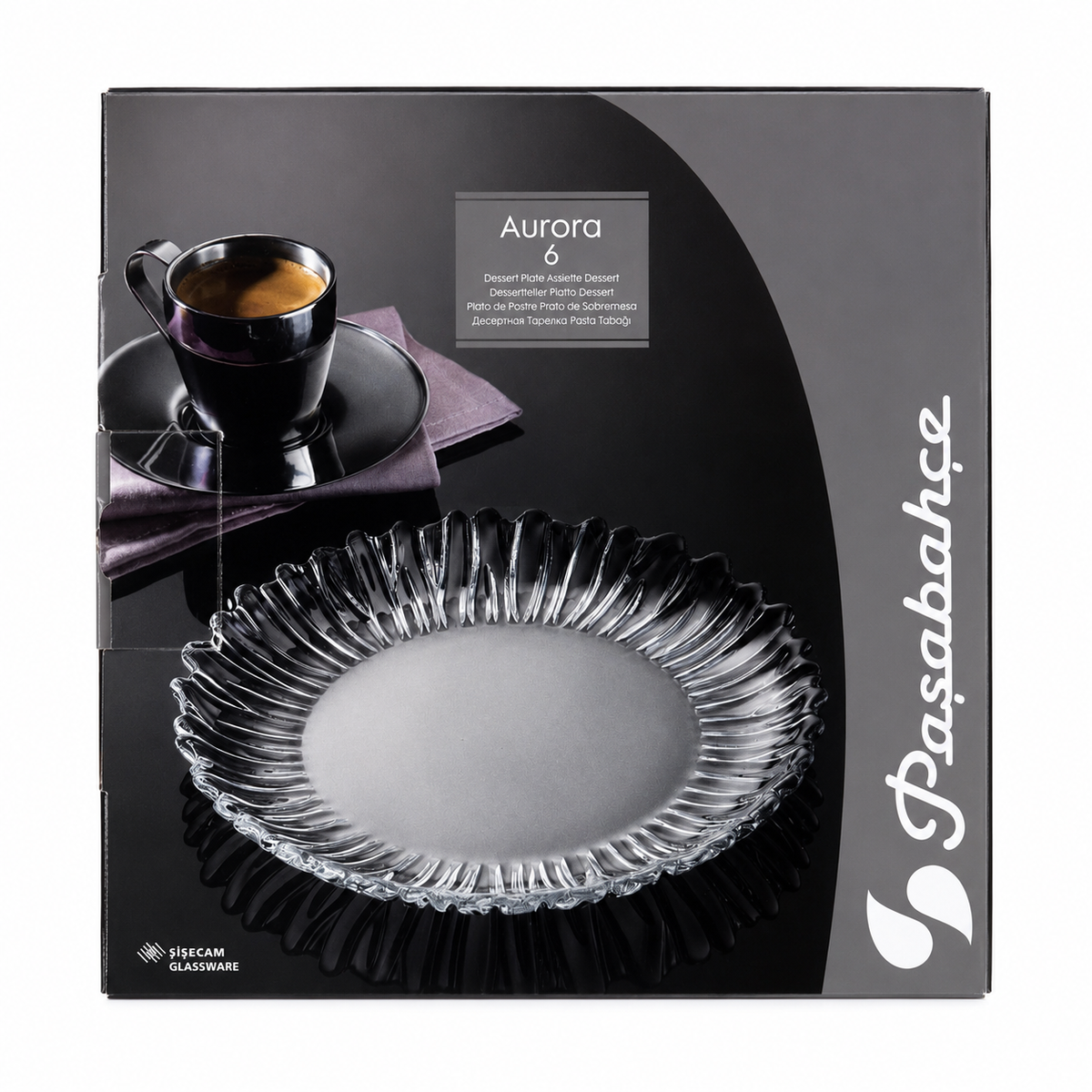 PASABAHCE Aurora Dessertteller 6er