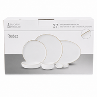 BRICARD Rodez Geschirr Set Weiss/Gold