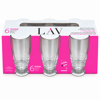 LAV ROMA Wassergläser Set 6-tlg. 140cc
