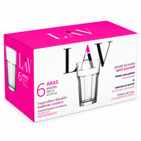 LAV ARAS Trinkgläser Set 6-tlg. 365cc