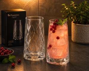 PASABAHCE Leafy Longdrinkgläser 4er