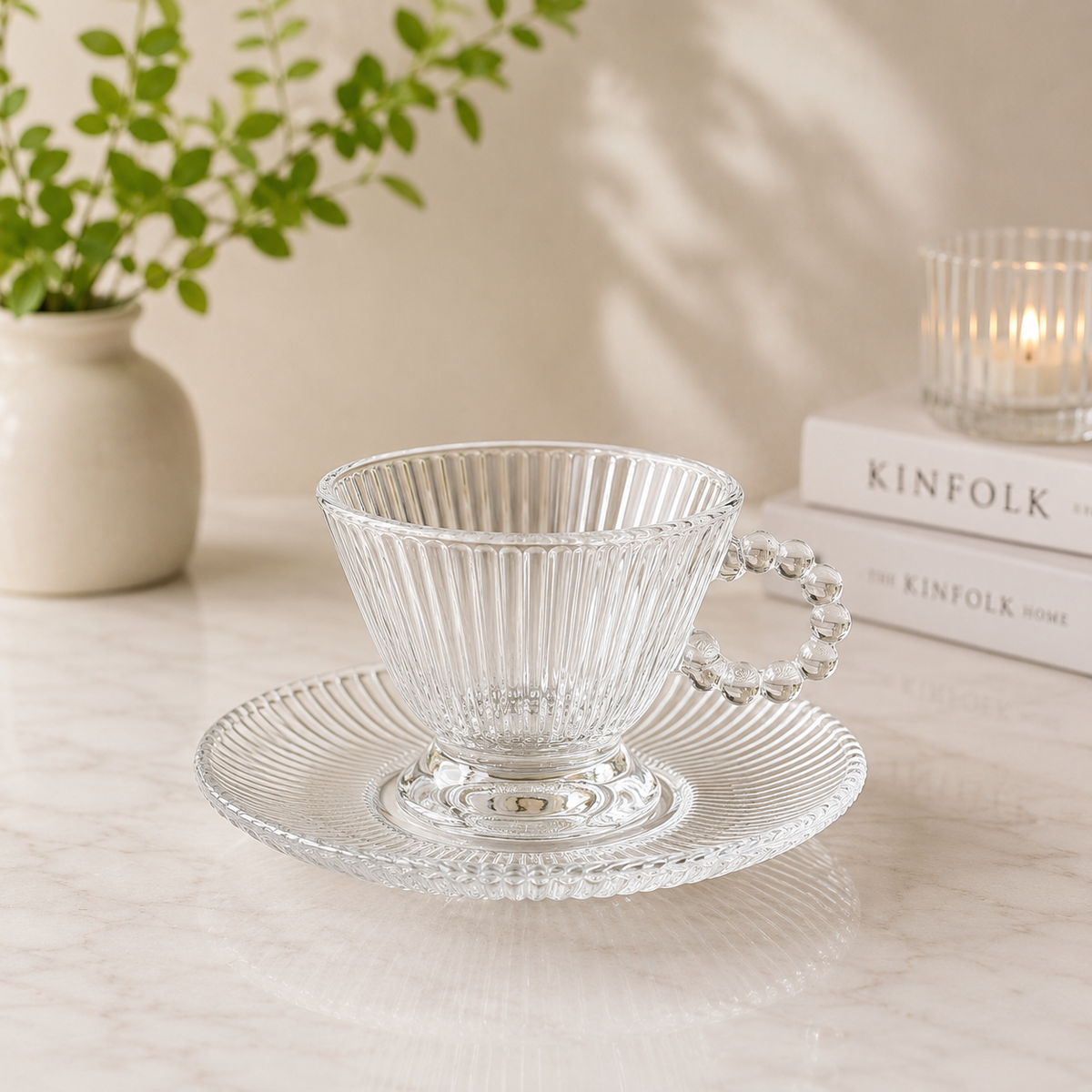 ROYAL DESIGN Tee/Kaffee Glas Set 180ml 12-tlg.