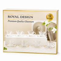 ROYAL DESIGN Tee/Kaffee Glas Set 180ml 12-tlg.