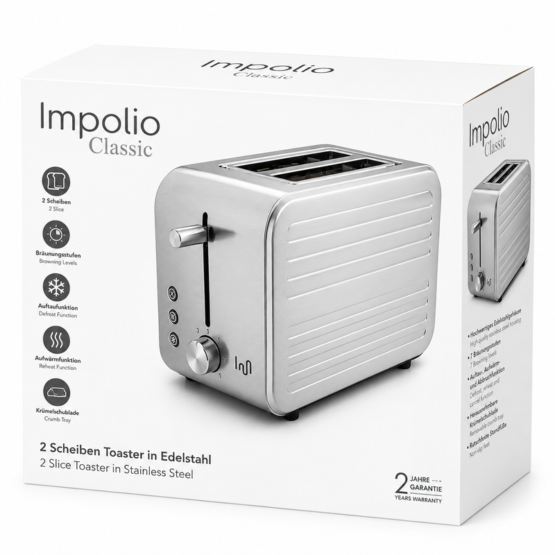 IMPOLIO Classic Toaster 800W